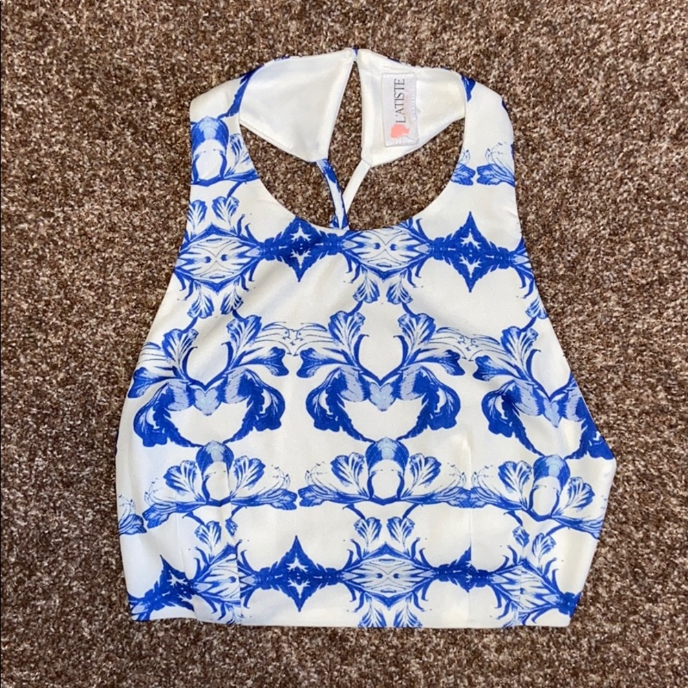 Printed crop top